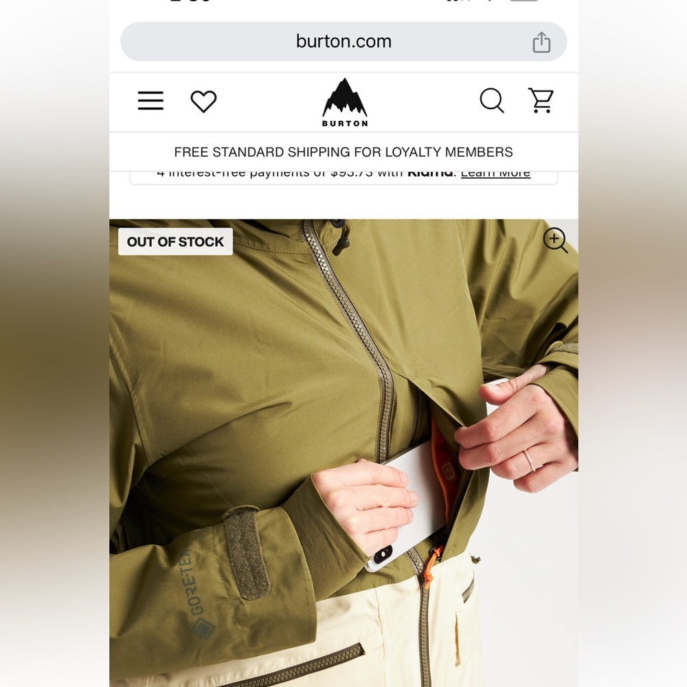 Women’s Burton Gore-TEX Treeline Jacket - Picture 4 of 11